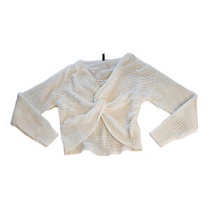 Divided Small White Long Sleeve Knit Sweater